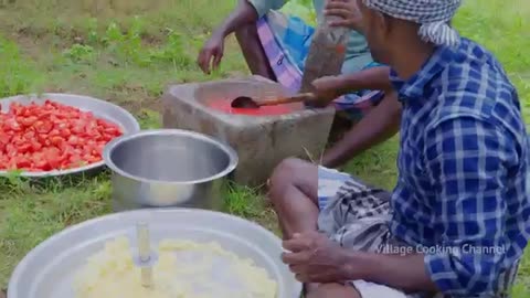 PAV BHAJI | Mumbai Special Street Food Recipe Cooking In Village | Butter Pav Bhaji Recipe