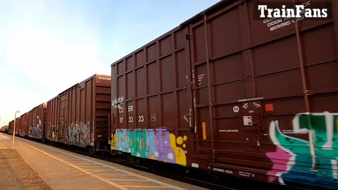 CN 8898 & CN 5778 & DPUs CN 2338 & CN 5720 Locomotives Manifest Train Westbound In Ontario