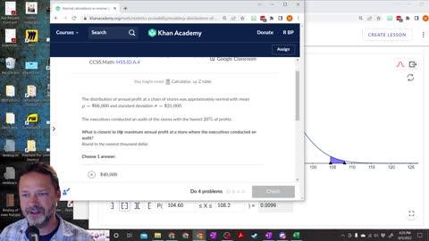 Finding Values in Normal Distributions given a probability