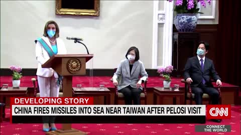 China fires missiles towards Taiwan strait in drill after Pelosi visit