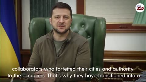 Moment mayor of Melitopol is kidnapped by Russian troops as hundreds of Ukrainians demand release