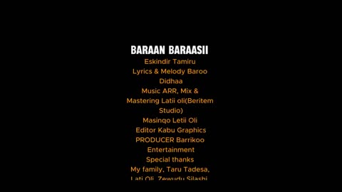 BARAAN BARAASII Oromo Music by Eskindir Tamiru
