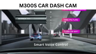 AZDOME M300S 4K HD CAR Dash Cam, Front & Rear Live Recording With 5G Wifi & GPS. Voice CAR DASH CAM,