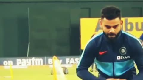 Virat Kohli imitating Harbhajan Singh