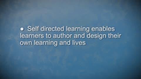 Self Directed Education: Part 1