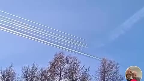 Chemtails in the UK 7 Planes flying a grid