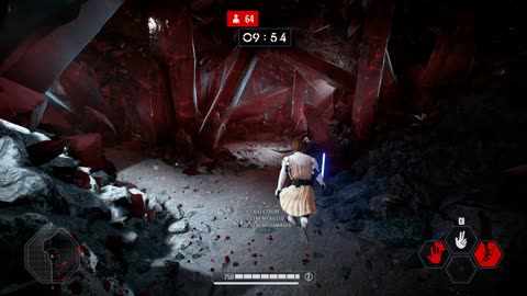 Star Wars Battlefront II (2017): Arcade Onslaught Obi Wan Kenobi Crait Gameplay