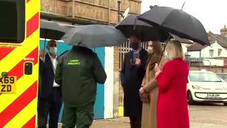 British royals surprise paramedic's family in call