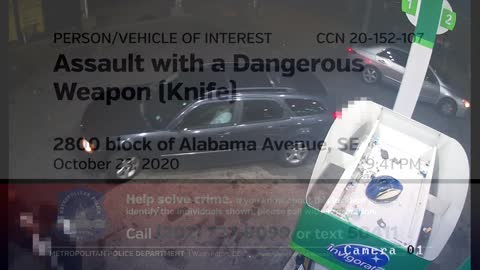 Washington DC: Person and Vehicle of Interest in ADW (Knife), 2800 b/o Alabama Ave, SE, on 10.23.20