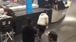 Guy trying to climb ramp falls down