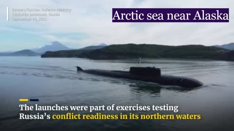 Russian drills close to Alaska, in Chukchi Sea, with submarines launching cruise missiles