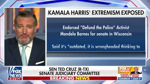 Ted Cruz： They're going to 'muzzle' Kamala Harris to avoid gaffes