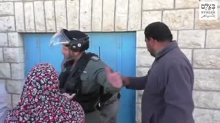 Israeli soldiers tried to arrest two Palestinian girls for no reason