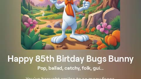 Happy 85th Birtday Bugs Bunny