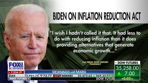 Bumbling Biden Admits The Truth About The Infamous Inflation Reduction Act