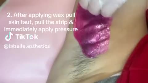 Underarm Waxing with Tickled Pink Hard Wax | LaBelle Esthetics