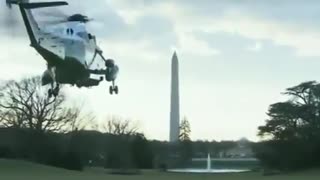 President Trump Leaves The WH One Last Time