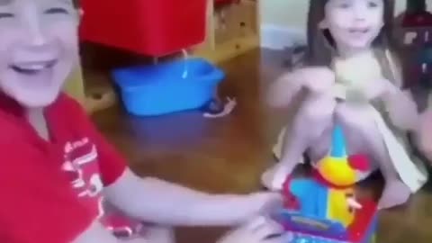 Kids Hilarious Reaction On Pop Up Toys