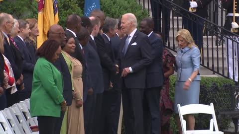 President Biden and the First Lady Greet President Ruto and First Lady Ruto of Kenya
