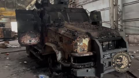 Ukraine War - Destroyed Ukrainian Cossack-2 armored vehicles