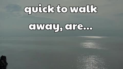 The ones that are quick to walk away.. #shorts #psychologyfacts #subscribe