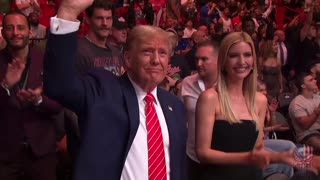 Dustin Poirier pays his respects to Trump after knocking out his opponent at UFC 299 in Miami