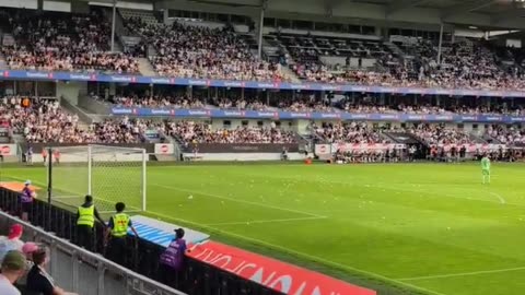 Some supporters even chucked fishcakes onto the pitch as they expressed their frustrations