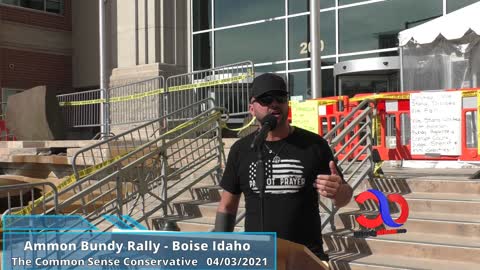 Joey Gibson Speaks At Ammon Bundy Rally In Boise Idaho About Standing Up