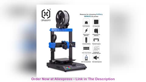 ☘️ Artillery Genius/Genius Pro DIY 3D Printer Kit Ultra-Quiet Stepper Motor TFT Touch Screen