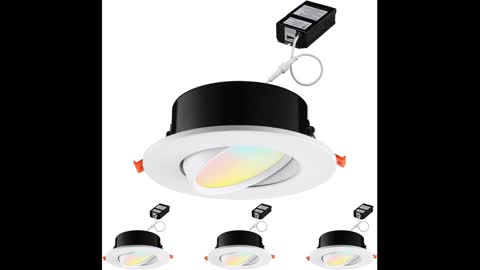 Review: Ensenior 16 Pack Ultra-Thin LED Recessed Lighting 6 Inch 5CCT with Junction Box, 2700K-...