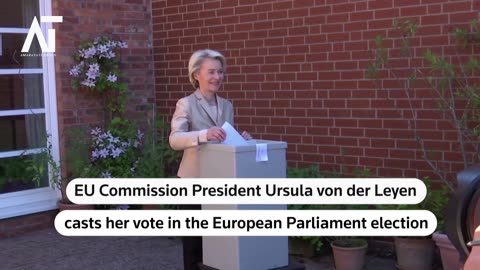 EU Commission President Votes as EU Election Concludes | Amaravati Today