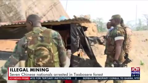 Illegal Mining: Seven Chinese nationals arrested in Taabosere forest in GHANA