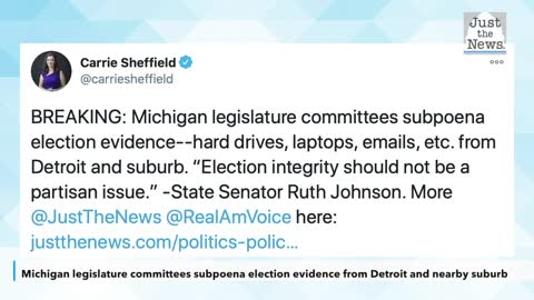 Michigan legislature committees subpoena election evidence from Detroit and nearby suburb