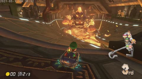 Mario Kart 8 Deluxe Switch Luigi Part 15 Bowser's Castle