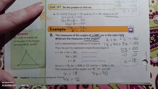 Gr 8 - Ch 5 - Lesson 3 - Angles of Triangles