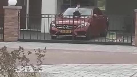 Bored Kid Uses Mercedes C180 As A Trampoline