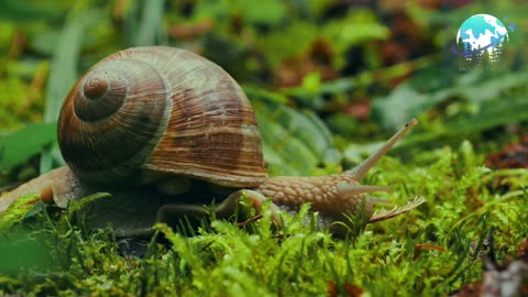 Snail mollusk creeping animal