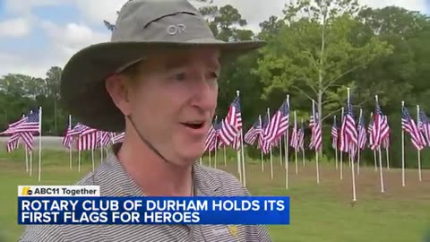 'Flags for Heroes' honors veterans, first responders across Durham ABC News