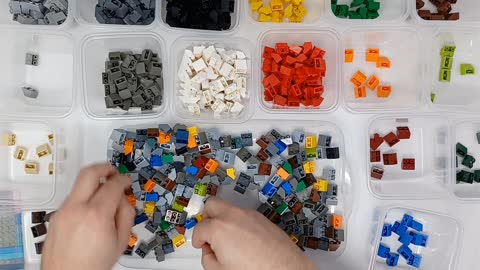 Sorting Lego Slopes, Inverted by color with Dukas