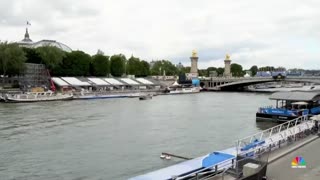 Paris mayor takes a swim in River Seine ahead of Olympics
