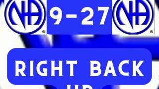 Just for Today - Right back up- September 27 - #NarcoticsAnonymous #jftguy #recovery