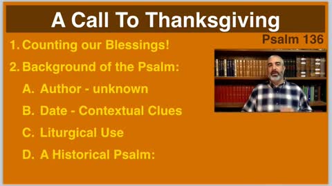 Psalm 136 - A Thanksgiving Psalm