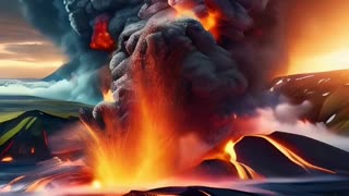 Fiery Fury Unleashed: Iceland's Volcano Erupts! #IcelandEruption, #VolcanoAdventure, #NatureInAction