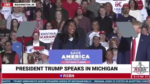 Kristine Karamo Boss Level Speech Trump Rally- April 2, 2022