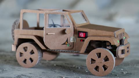 How to make remote control jeep from card board at home // remote control jeep craft at home