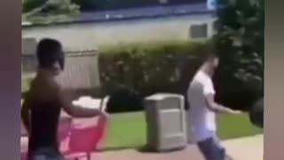 Bully pushes victim too far and takes a nap