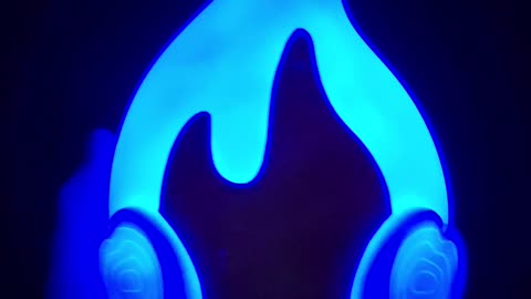 Blue Campfire Night Light - Slide Test