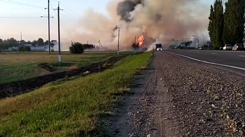 Burning Building Eruption