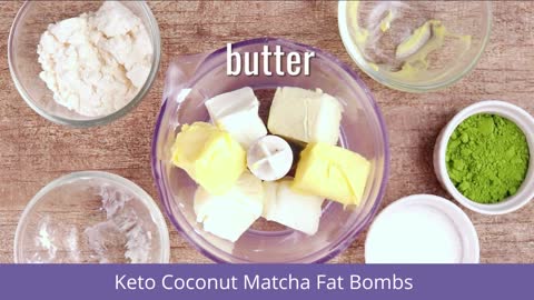 Keto Coconut Matcha Fat Bombs | Easy Keto Diet Recipe