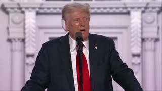 President Donald Trump addresses 2024 RNC